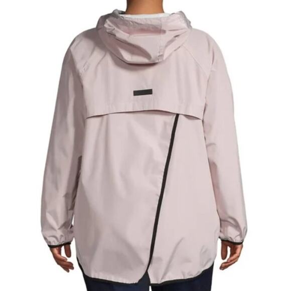 Calvin Klein Performance Pink Zip Up Hooded Lightweight Jacket Windbreaker Large - Picture 2 of 10